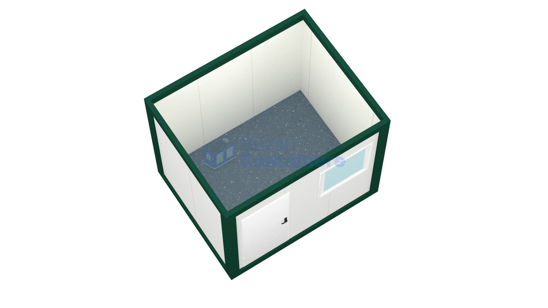 container birou buzau 3metri verde2