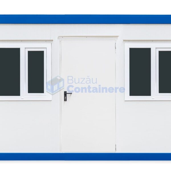 container birou buzau 4metri 2geamuri albastru