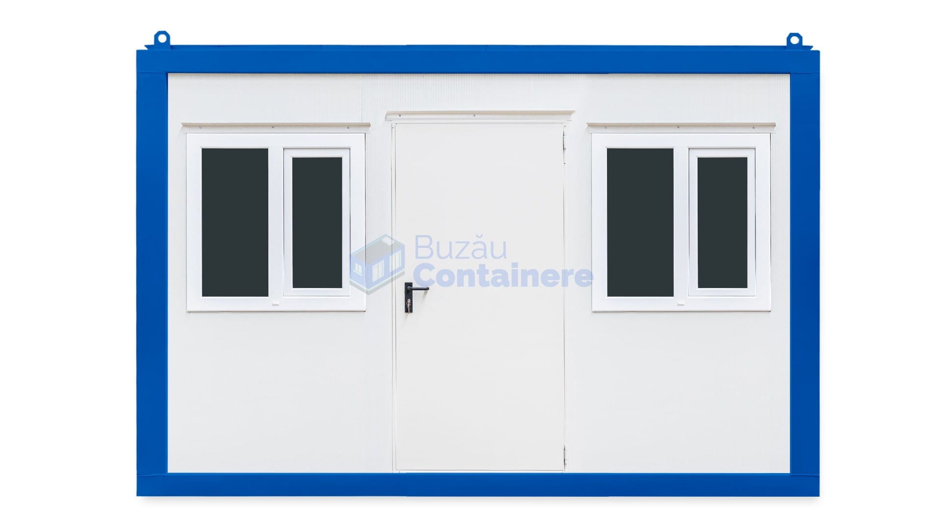 container birou buzau 4metri 2geamuri albastru