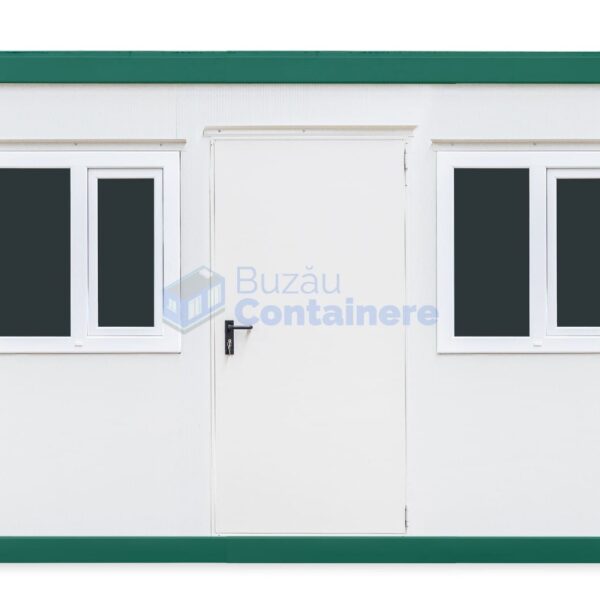 container birou buzau 4metri 2geamuri verde