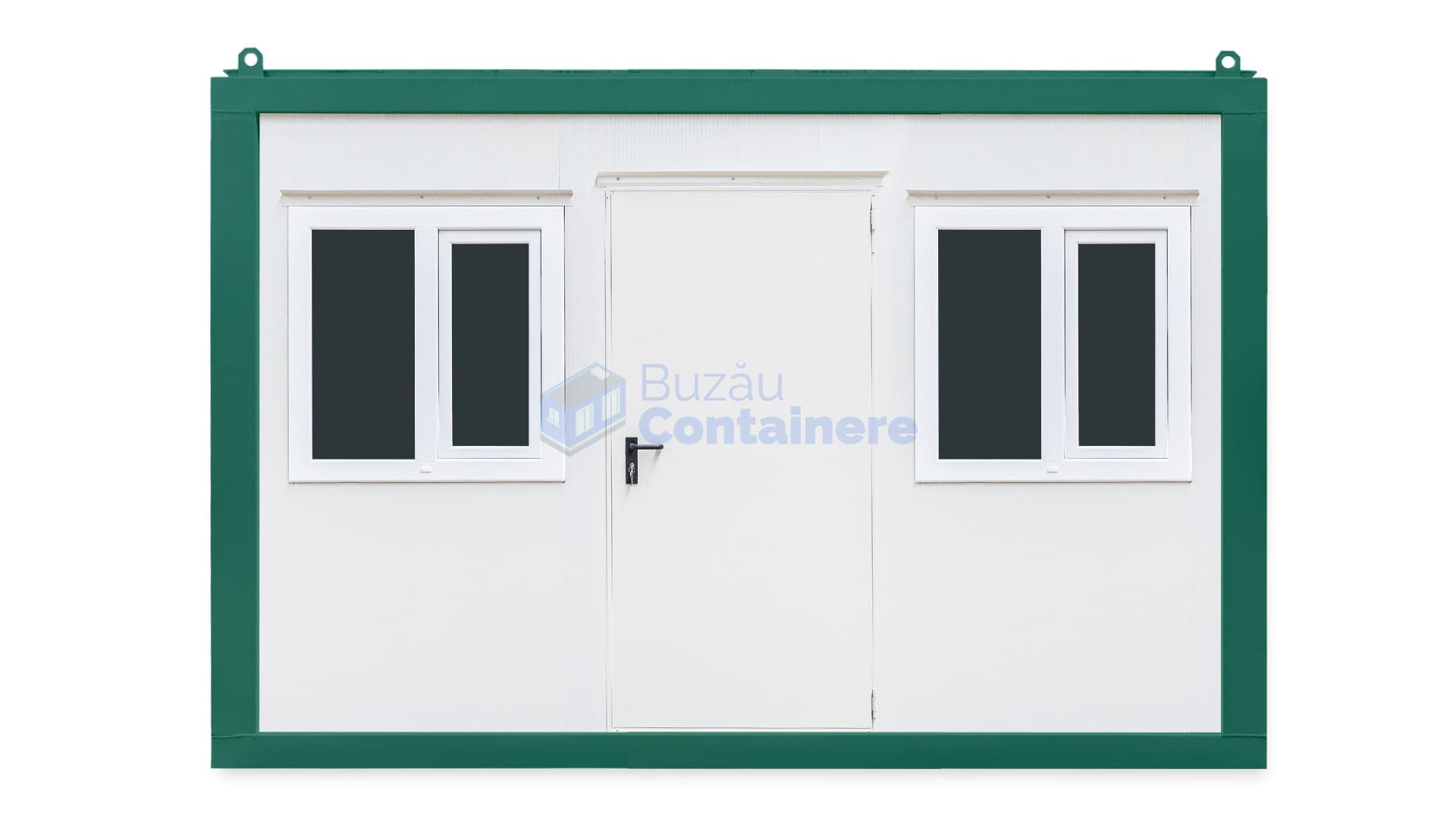 container birou buzau 4metri 2geamuri verde