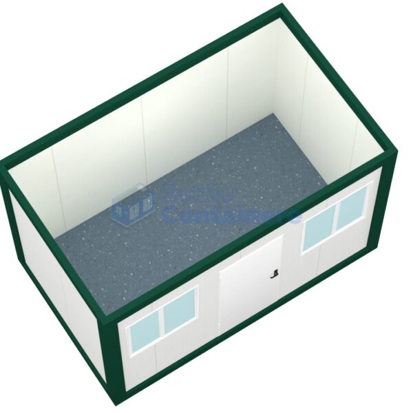 container birou buzau 4metri 2geamuri verde2