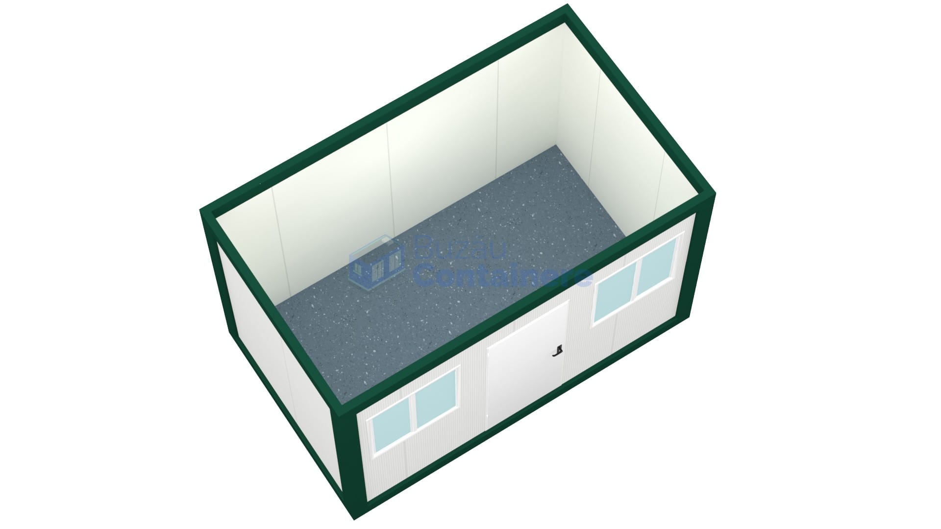 container birou buzau 4metri 2geamuri verde2