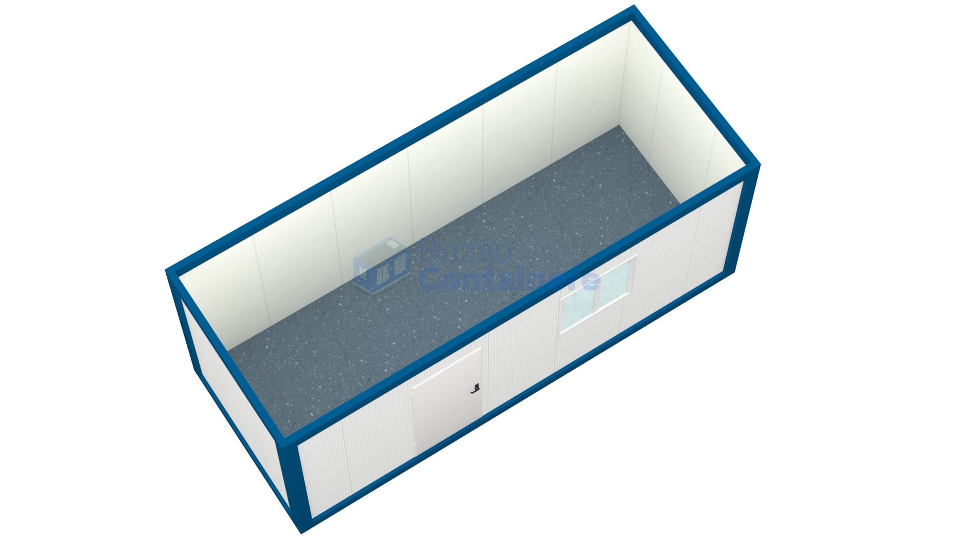 container birou buzau 6metri 1geam albastru2