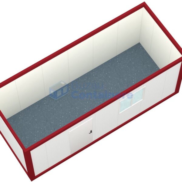 container birou buzau 6metri 1geam rosu2