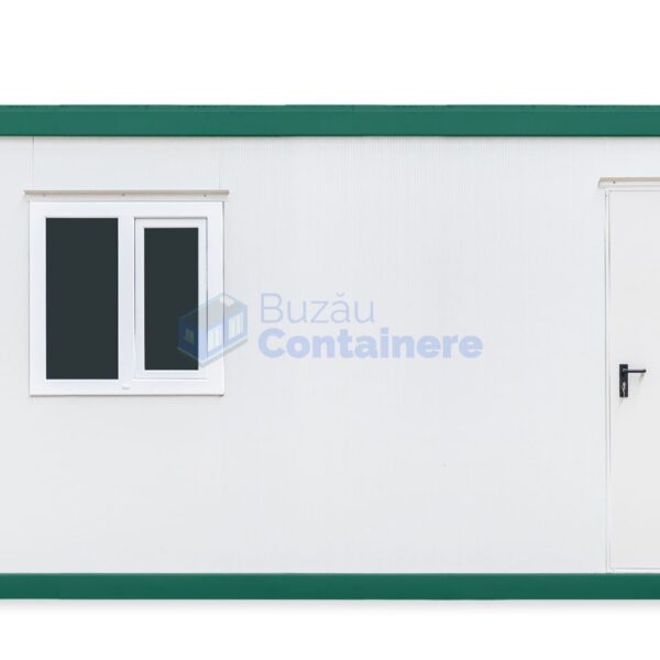 container birou buzau 6metri 1geam verde