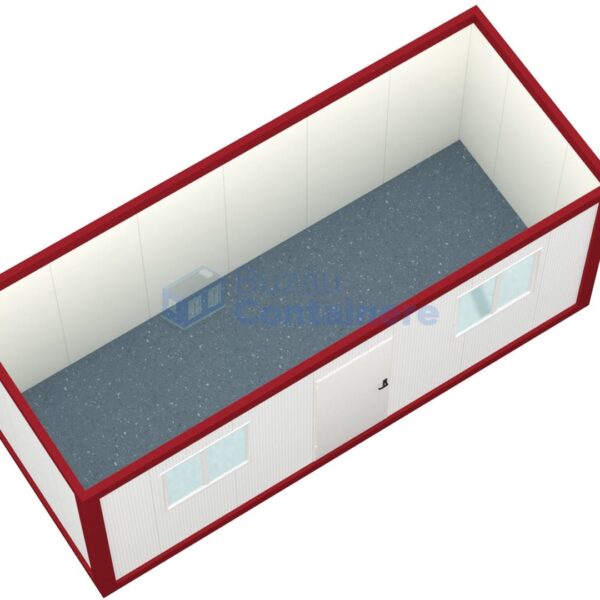 container birou buzau 6metri 2geamuri rosu2