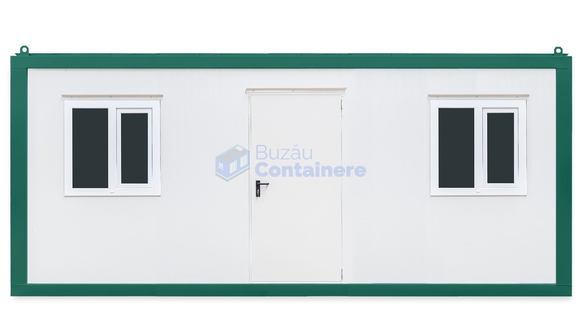 container birou buzau 6metri 2geamuri verde