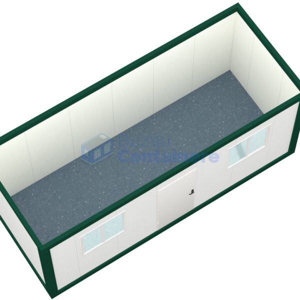 container birou buzau 6metri 2geamuri verde2