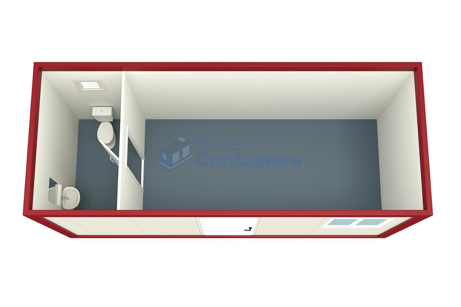 container casa buzau 6metri rosu2