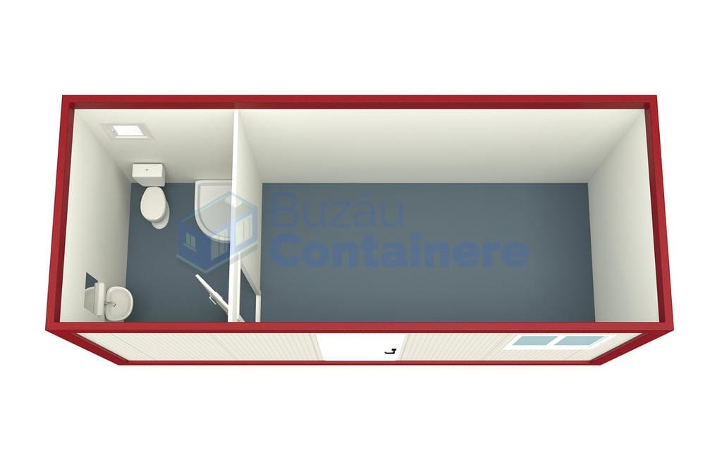 container casa buzau 6metri rosu3