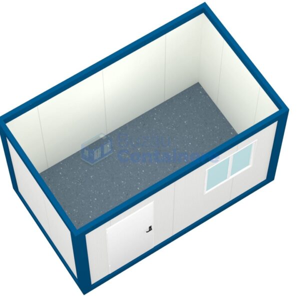 container santier buzau 4metri 1geam albastru1