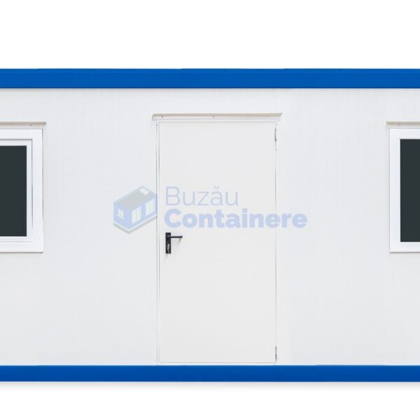 container santier buzau 6metri 2geamuri albastru